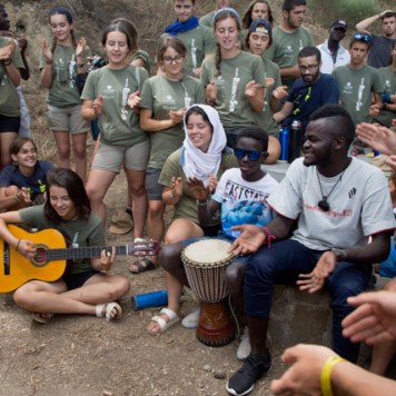 España Rumbo al Sur 2017. Encuentro con los migrantes y los voluntarios que trabajan con la Asociacion San Antonio en Ceuta. (Photo: Jose L. Cuesta)